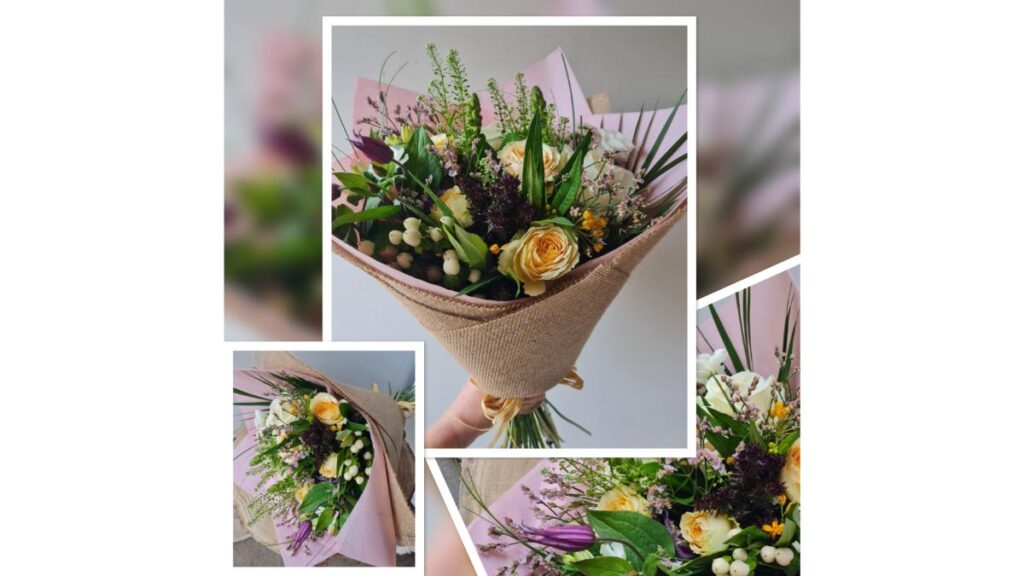 Hessian Wrapped Bouquet